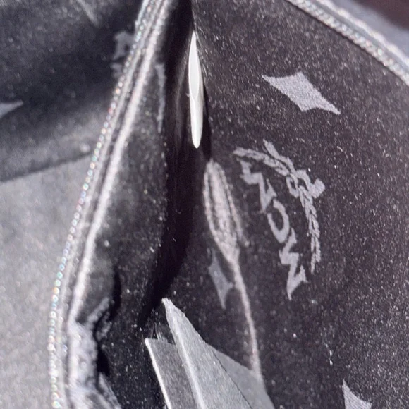 MCM Black Satchel with Silver Accents - Picture 9 of 13